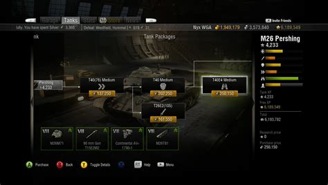 world of tanks console player stats